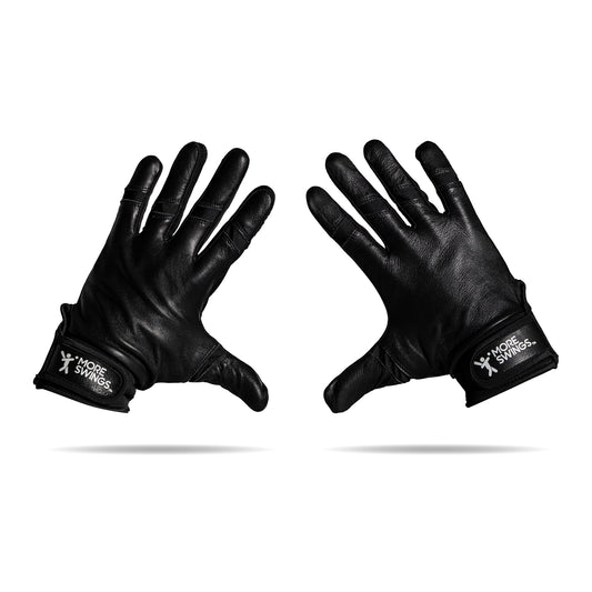 Black & Black Double-Sided Batting Gloves