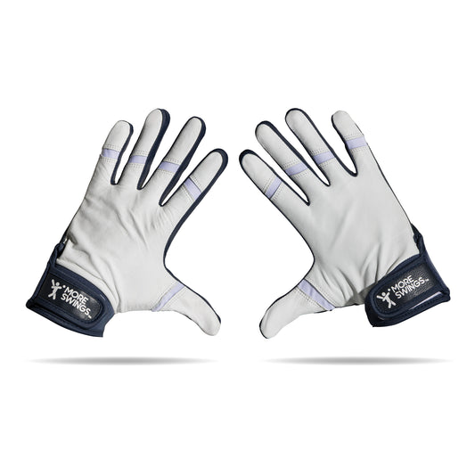 Navy & White Reversible Batting Gloves
