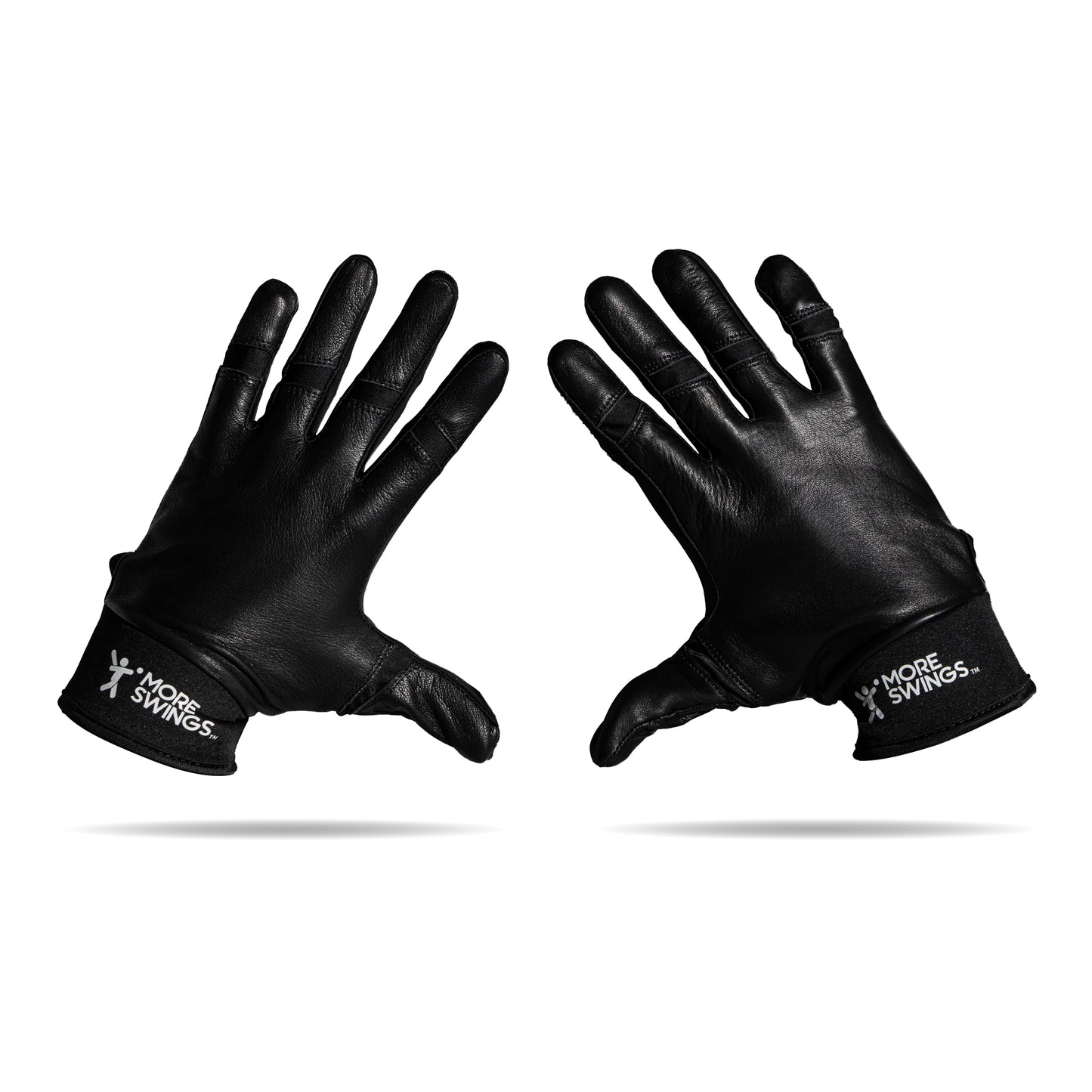 Black & Black Reversible Batting Gloves