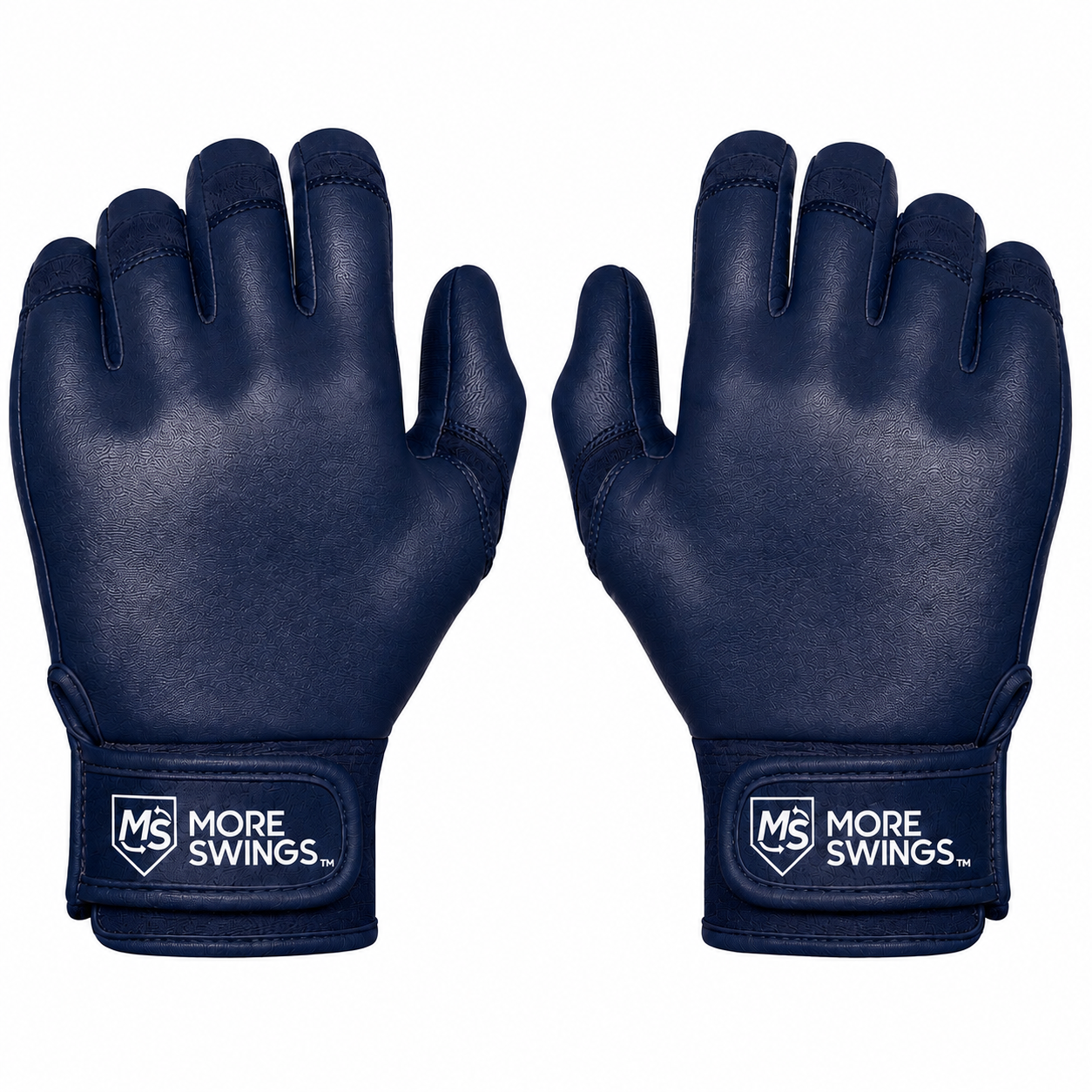 Navy & White Reversible Batting Gloves