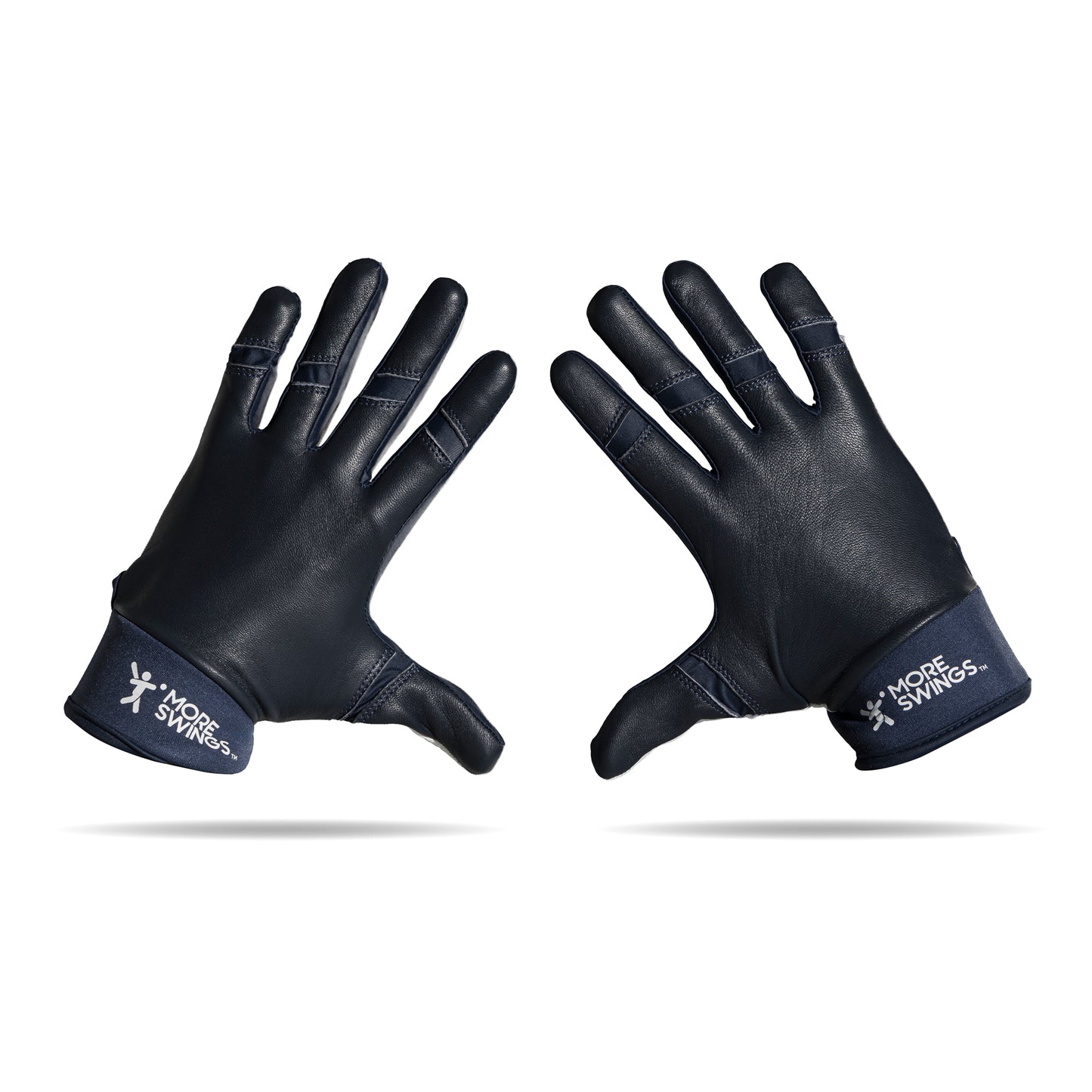 Navy & White Reversible Batting Gloves